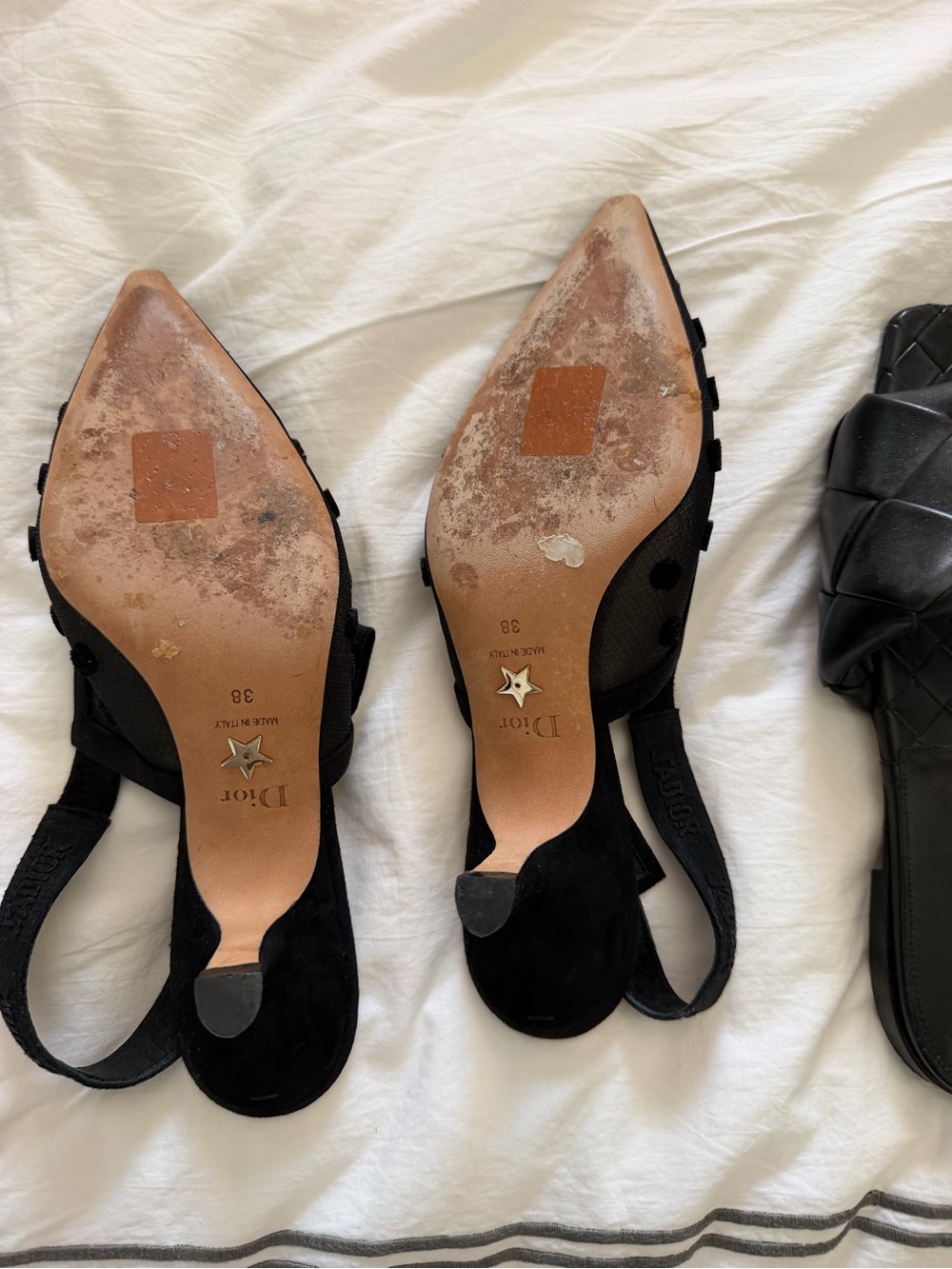 Dior J’ADIOR Velvet Dots Slingback Pumps - Picture 2 of 2
